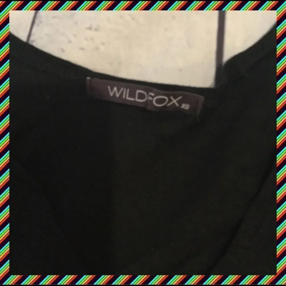 NWOT, Wildfox Oversized Fringe Tunic with Zebra Print Heart: Fits XS-M - Picture 7 of 7